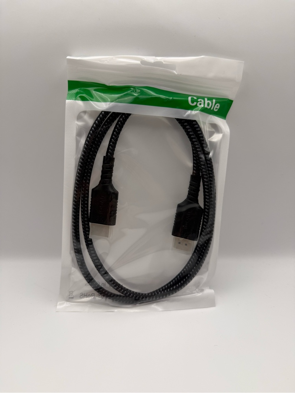Black Braided 8K HDMI Cable - 3ft